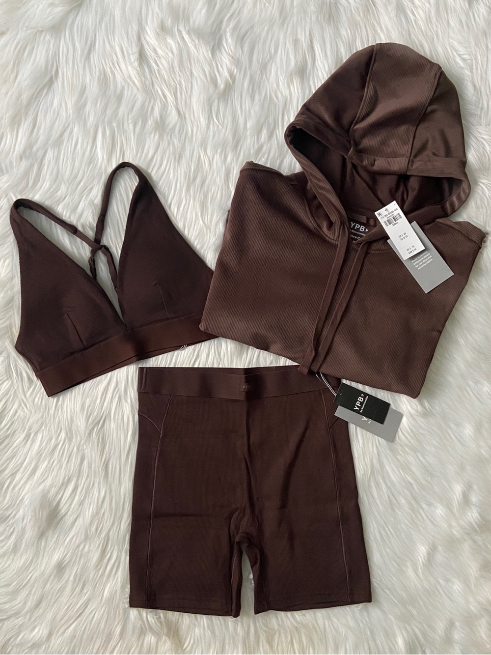 ypb ribbed lounge set
